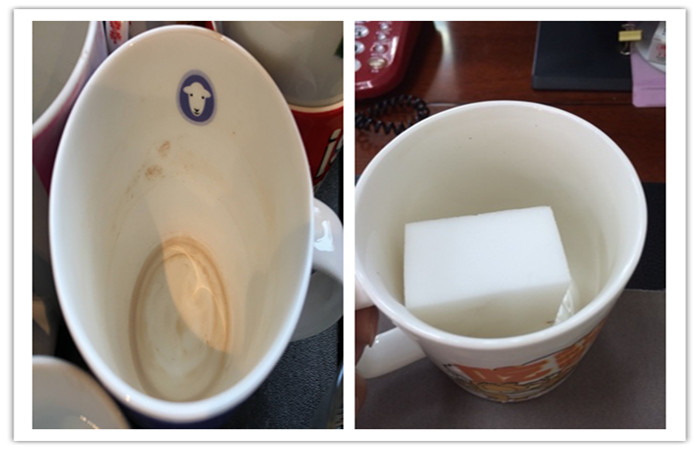 纳米海绵清洁茶杯
